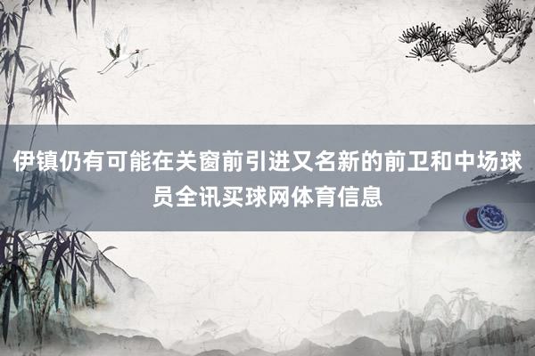伊镇仍有可能在关窗前引进又名新的前卫和中场球员全讯买球网体育信息