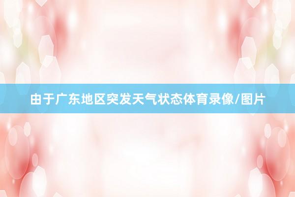 由于广东地区突发天气状态体育录像/图片