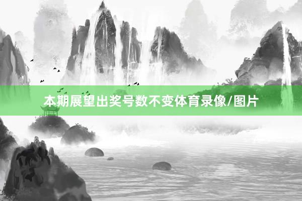 本期展望出奖号数不变体育录像/图片