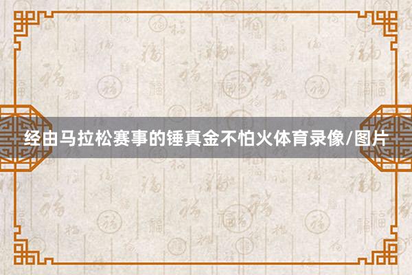 经由马拉松赛事的锤真金不怕火体育录像/图片