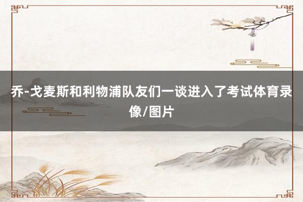 乔-戈麦斯和利物浦队友们一谈进入了考试体育录像/图片