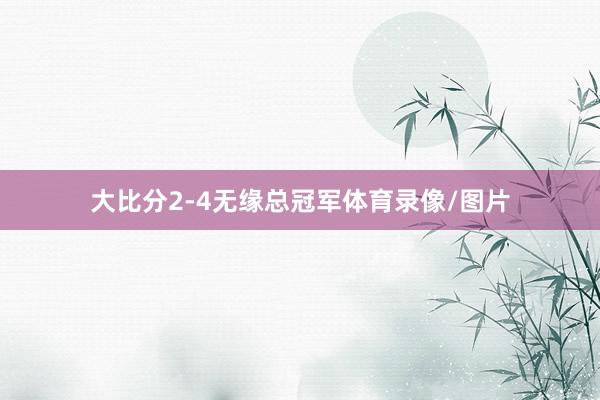 大比分2-4无缘总冠军体育录像/图片