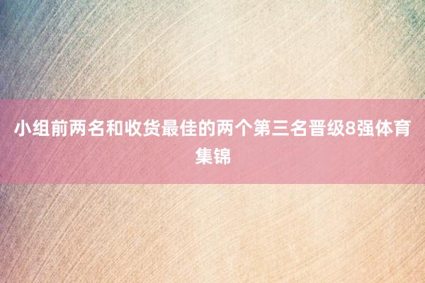 小组前两名和收货最佳的两个第三名晋级8强体育集锦