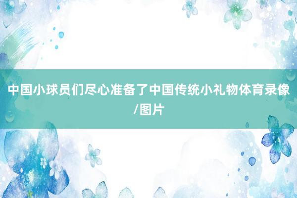 中国小球员们尽心准备了中国传统小礼物体育录像/图片