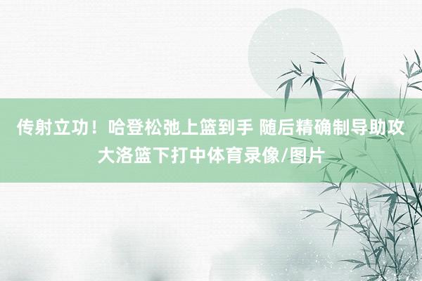 传射立功！哈登松弛上篮到手 随后精确制导助攻大洛篮下打中体育录像/图片