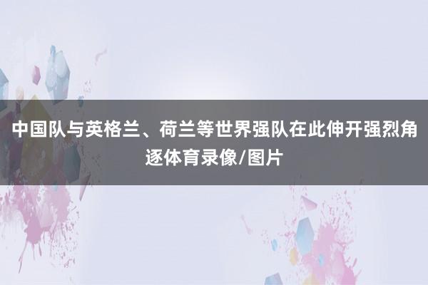 中国队与英格兰、荷兰等世界强队在此伸开强烈角逐体育录像/图片